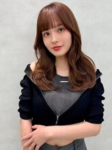 アッシュ 中野店(Ash) イメチェン/似合わせカット/フルバング／レッドブラウン/中野