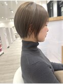 20代30代大人可愛い小顔ショートボブ/ブリーチなし