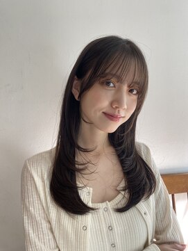 ガーランド (Garland) 大人かわいい小顔ロングレイヤーまろベージュ顔まわりレイヤー