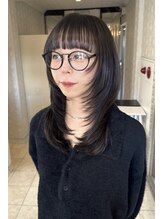 ヘアスタジオ アルス 御池店(hair Studio A.R.S) ウルフレイヤーカットロングヘアグレージュカラー