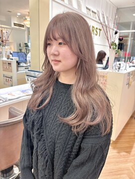 コワファースト  させぼ五番街店(COIFF1RST) ミルクティーカラー