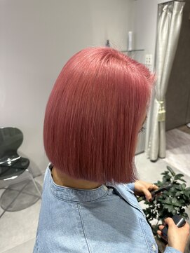 プライズ 成増店(prize) ボブピンクカラーダブルカラー成増