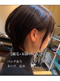耳掛けショート×髪質改善ストレート赤羽駅/赤羽/髪質改善