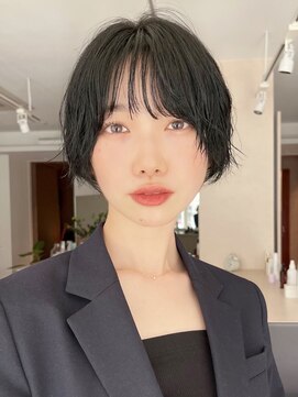 ガーデンヨコハマ(GARDEN YOKOHAMA) デジタルパーマ/ミニウルフ/ショート/前髪パーマ/面長型