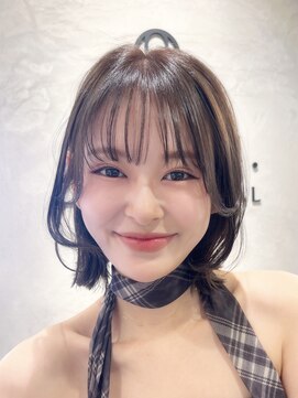 アマニ ヘアー ホスピタル(AMANI. HAIR HOSPITAL) AMANI レイヤー外ハネボブ美肌カラー