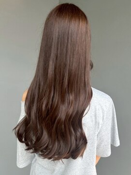 ナカオコアフュール(NAKAO COIFFURE) オリーブベージュ ブリーチなしカラー ダメージレス ゆる巻き