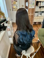 ユイマァル 倉敷店(YUIMARL)&nbsp;グラデーションカラー×韓国巻き髪