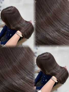 ハピネス 梅田茶屋町店(HAPPINESS) ココアブラウン/ブリーチなし/髪質改善/レイヤーカット/韓国ヘア