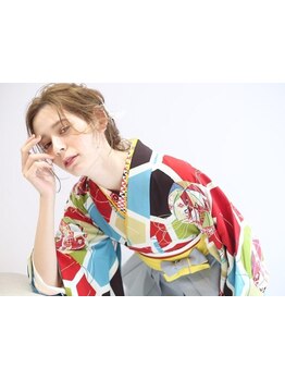 【ヘアセット+袴着付け\14300(メイク+\3300)】袴一式レンタルプランも◎カウンセリング有,早朝予約可[池袋]