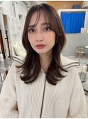 大人可愛いくびれレイヤーカット/ココアブラウン/髪質改善2