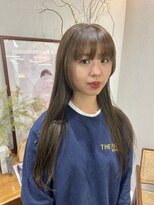 ヘアー アイス カンナ(HAIR ICI Canna)&nbsp;◎美髪◎お肌が白く見えるオリーブカラー×韓国風ロング / 熊澤
