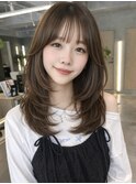 韓国風くびれレイヤー×赤み消しまろやかベージュ