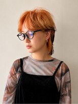 ペスカケイクリエイティブ(PESCA K-CREATIVE)&nbsp;襟足を残すブリーチオレンジ