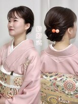 ヘアーアンドメイク トミー(Hair&Make Tommy)&nbsp;訪問着に似合う上品まとめ髪｜和装ヘア