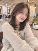 ラファンジュ ヘアー(Rohange hair)&nbsp;ミントグレージュ/流しバング/シアーバング