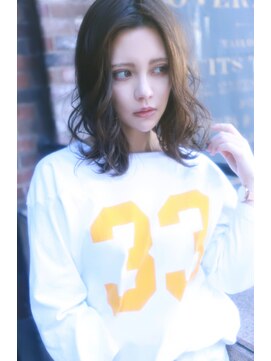 マイティ バイ エイチ(mighty by H) 【mighty】くせ毛風カール×グレージュ