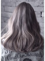 ユナイテッドビューティー 金沢(UNITED BEAUTY) 【ブリーチオンカラー】【バレイヤージュ】【グレージュ】前田作