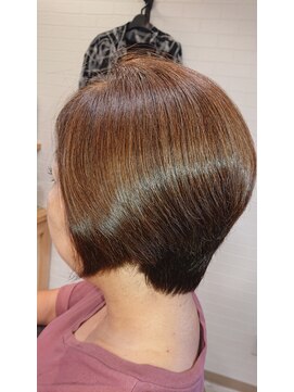 ヘアー ガーデン アンジュ(hair garden Ange) 丸みショートボブ