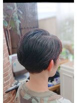 ヘアアンドメイク イムス(hair&make imus) 耳掛け刈上げショートボブ