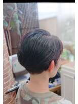 ヘアアンドメイク イムス(hair&make imus) 耳掛け刈上げショートボブ