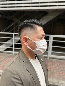 ヒロギンザ 青山店(HIRO GINZA) 7:3スキンフェード