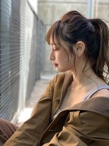 オースティン 流山おおたかの森(AUSTIN)&nbsp;大人かわいい前髪セシルカットココアブラウンフリンジウェーブ