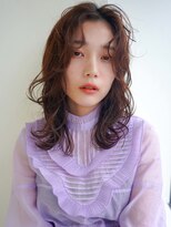 ラフィスヘアーベル 九大学研都市店(La fith hair Belle)&nbsp;【La fith】 ピンクブラウン×くびれミディ