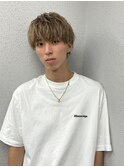ツイストスパイラル波打ちスパイラルセンターパート刈り上げ束感