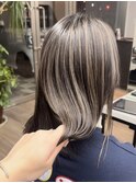 コントラストハイライト/グレージュカラー/大船駅/大船/ブリーチ