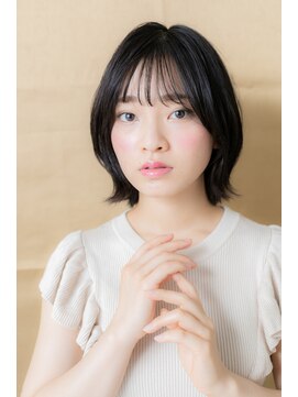 カバーヘア ブリス 戸田公園西口店(COVER HAIR bliss) 黒髪ダークアッシュ外ハネボブマッシュTb2戸田公園20代30代40代