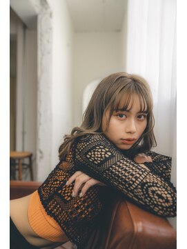 サロンドミルク 溝の口店(salon de MiLK) 20代30代40代/小顔前髪/くびれミディ/ベージュカラー［溝の口］