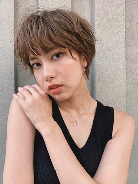 シーン(SCENE) ニュアンスパーマ マッシュ オレンジベージュ【天神/今泉】