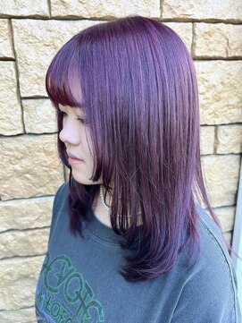 ビューティシモ 川越(Beautissimo) 【板倉花連】*. 顔まわりレイヤー×パープル.*