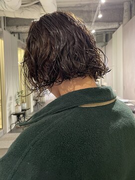 カフ(CAF) 【CAF 照下　ニュアンスミニボブパーマ】