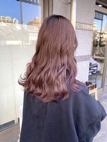 ミニム ヘアー(minim hair)&nbsp;【minim×日比】ブリーチ無しのダブルカラー　ピンクラベンダー