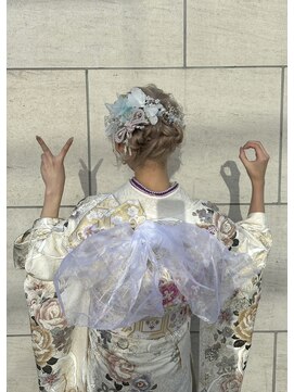 フェリーチェ(Felice) 成人式ヘアセット　振袖ヘア　アップスタイル　ふわふわ