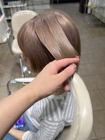 ユニ 江坂(Uni.)&nbsp;髪質改善カラーワンブリーチ　ミルクティーベージュ