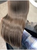 美髪*オリーブグレージュ*ブリーチなしダブルカラー
