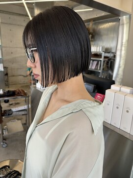 ユイマァル 岡山店(YUIMARL) パツっと切りっぱなしボブ