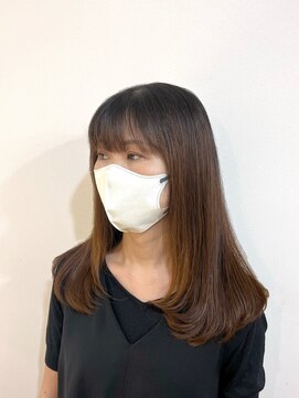 イオエ 梅田(ioe) ダブルカラー/大人ボブ/黒髪スタイル/髪質改善/縮毛矯正