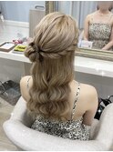 おだんごハーフアップ