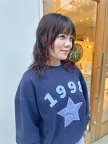 スタン 渋谷(Stam)&nbsp;ミルクティーピンクグレージュカラー韓国ミディアムレイヤー