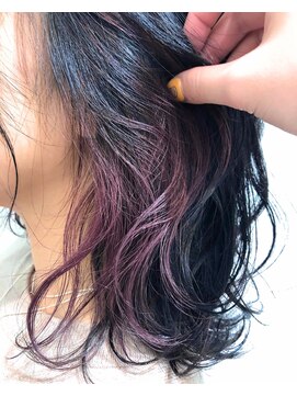 アン ビー(an B) インナーカラー×ラベンダーピンク