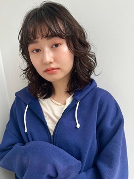 ガーデン 銀座(GARDEN) デジタルパーマ　ブルーブラック　イメチェン　ナチュラルモード