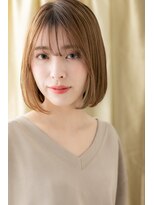 カバーヘア ブリス 戸田公園西口店(COVER HAIR bliss)&nbsp;□カーキベージュオンブレ前下がりボブ316戸田公園20代30代40代