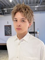 アルバム 渋谷パルコ(ALBUM) ホワイトブロンドスパイキーショートニュアンスパーマ_F0415