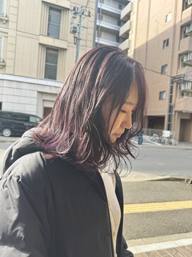 トッカ 仙台東口店(tocca) ブリーチ無しで作るダークボルドー