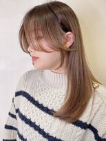 イーストハムアール(EAST HAM r)&nbsp;ブラウンベージュ/艶カラー/顔まわり/レイヤーカット