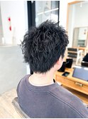 【メンズ★大名】ツイストスパイラルパーマ×スパイキーショート