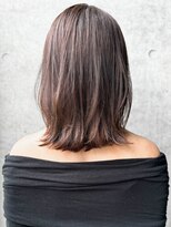 エインアンリー 表参道(AIN.ANLY.) ☆ホワイトグレージュミニウルフデジタルパーマチェリーブラウン